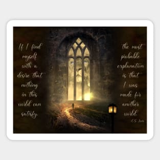 Made For Another World CS Lewis Quote Magnet